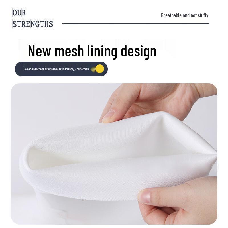 

White Anti-Slip Mid-Calf Work Rain Boots