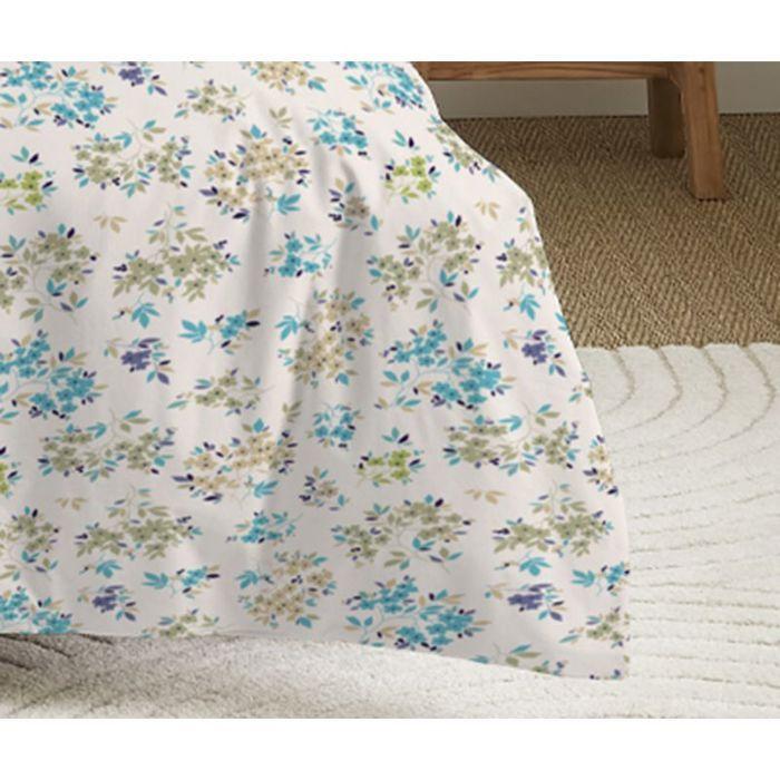 4-piece Sheet Set for Bed 140 X 190 Cm Tanya Cyan