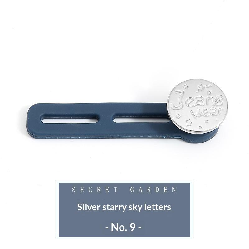 Jeans Button Extender Universal Pants Extender Button For Women Men Adjustable Elastic Waist Silicone Extender Buckle Set