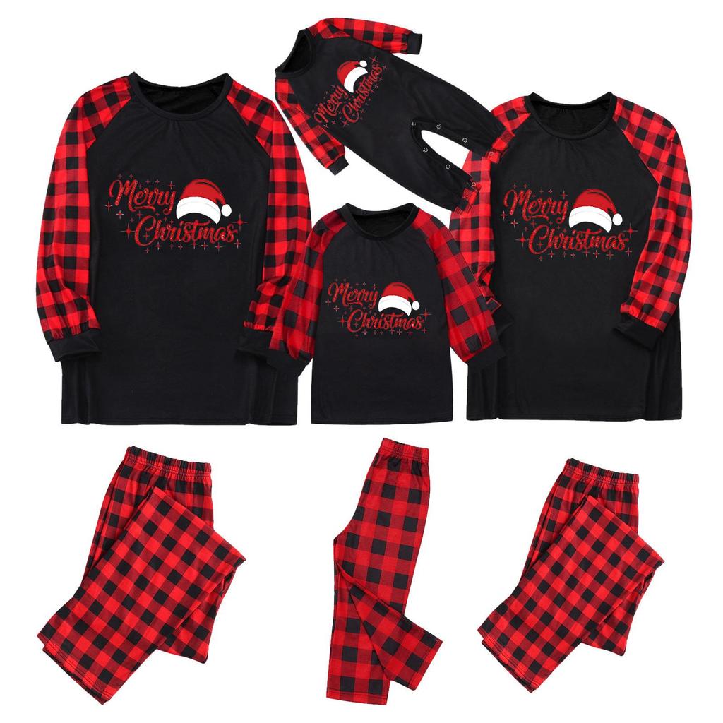 Haomiao Parent-Child Christmas Family Pajama Set