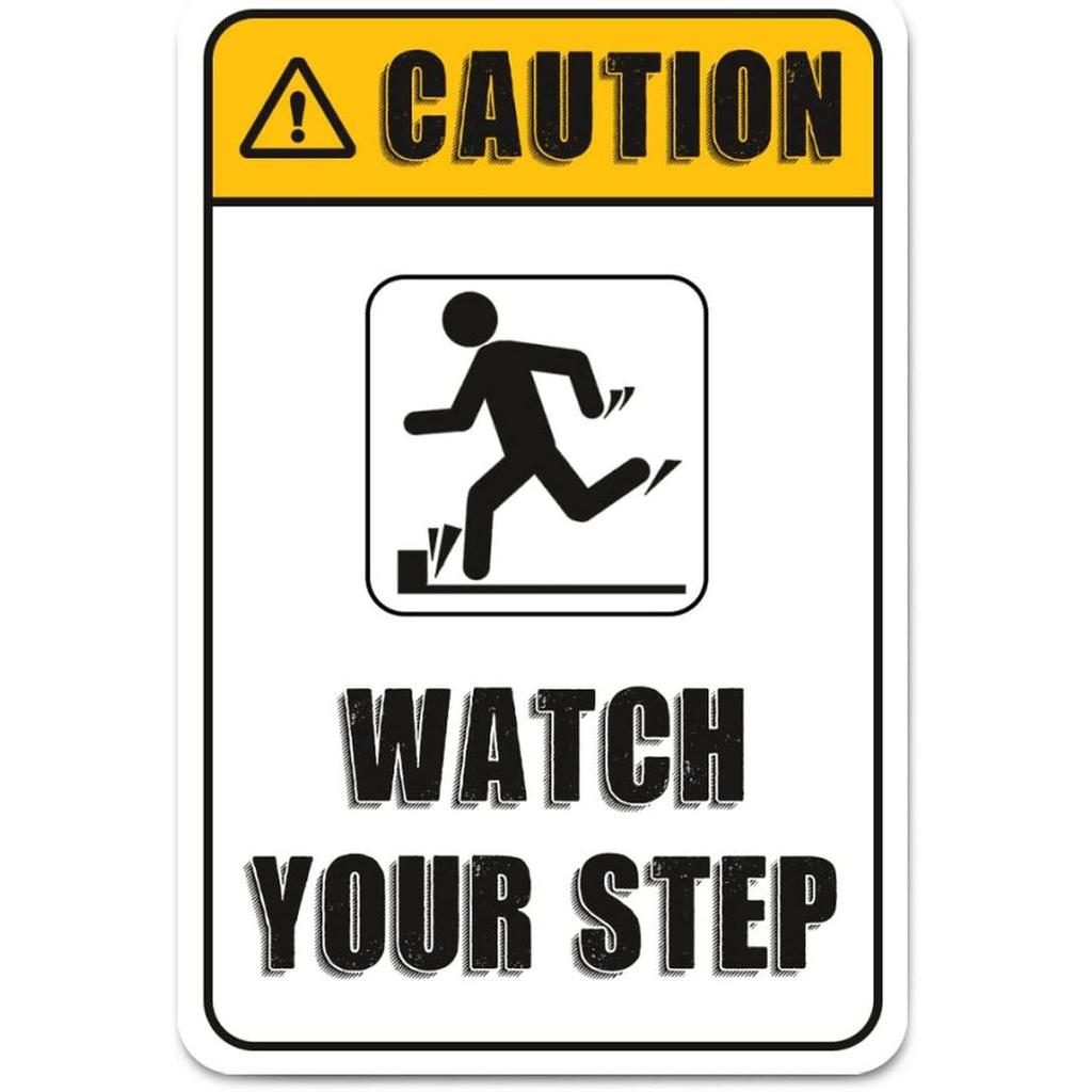 Caution Metal Tin Signs Warning Wall Decoration Plaque Vintage Art Poster Iron Painting for Man Cave Home Cafe Garden Club Bar