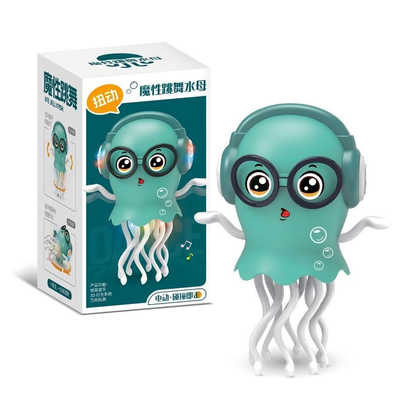 New Magical Dancing Octopus Teasing children's puzzle electric jellyfish toy with sound Boys and girls Gift