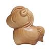 Natural Wood Miniature Horse Statue Artistic Handmade Craft Chinese Zodiacs Animal Figurine Ornament For Bookshelves Display