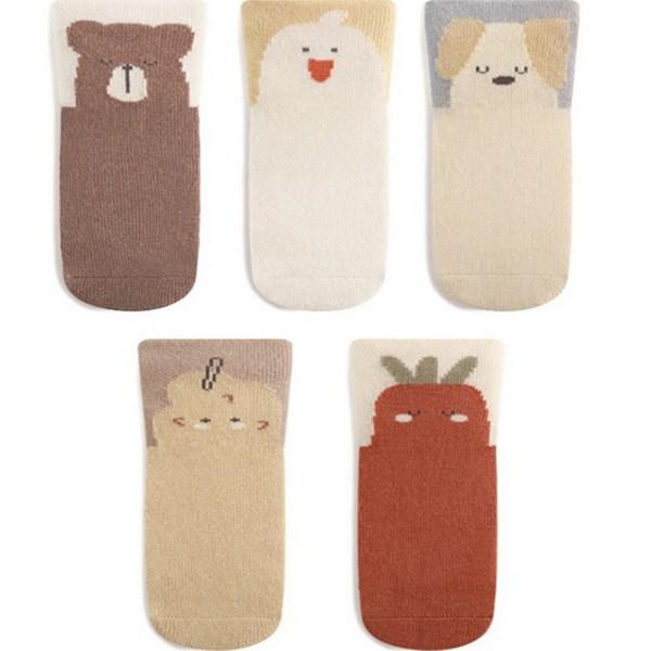 

Комплект детских носков Salute с милыми персонажами, 5 пар, корейские товары для детей