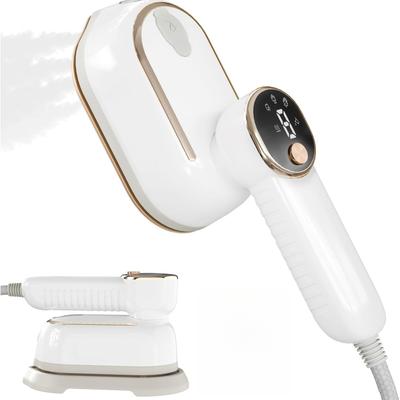 1200W Portable Clothing Steamer, 10 Second Fast Heating Plancha a Vapor Para Ropa, with LED, 180 ° Rotating Handle and Ceramic Base Plate
