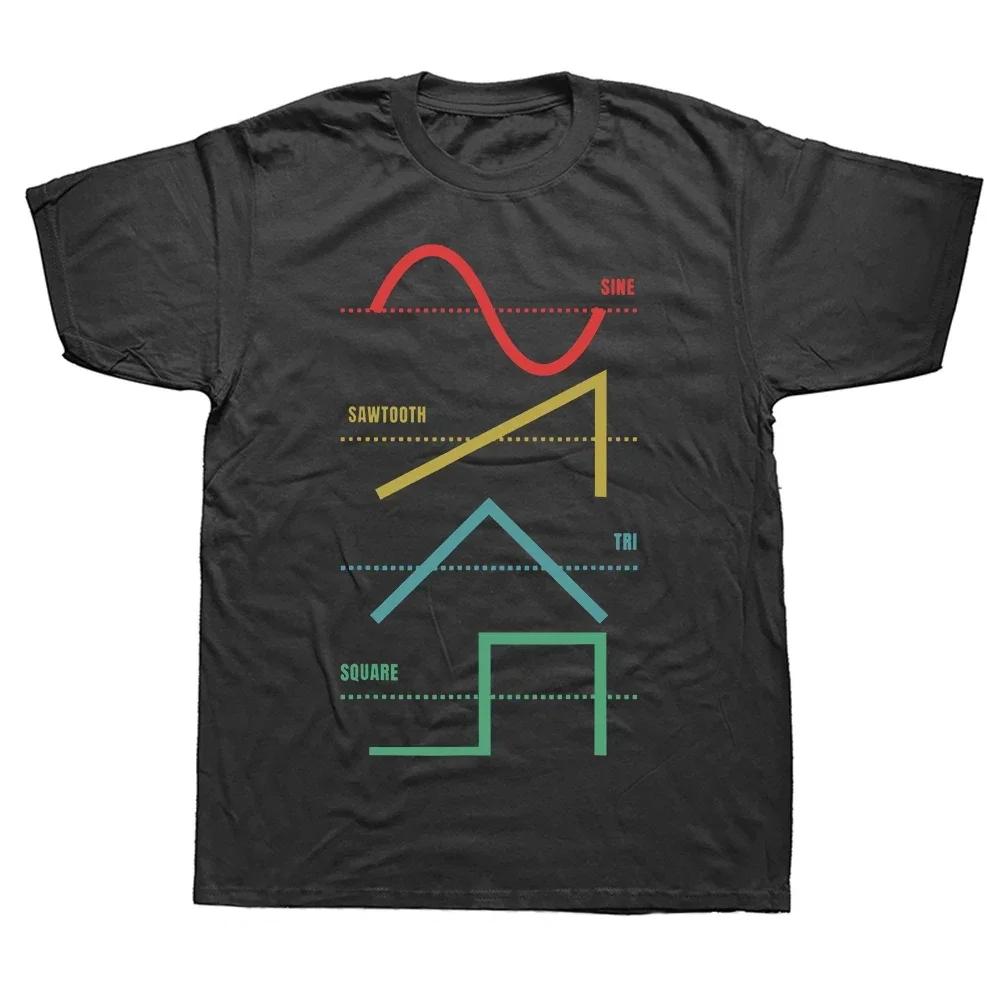 Electronic Musician Synthesizer Drum Machine Dj Vintage T Shirt Cotton Tshirt Fashion Japanese Analog Retro T-shirt Streetwear