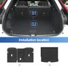 Smabee Left Drive for Volvo XC60 2018-2024 Fuel TPE Car All- Weather Floor Mats Trunk Pad Foot Liner Cargo Accessories Black