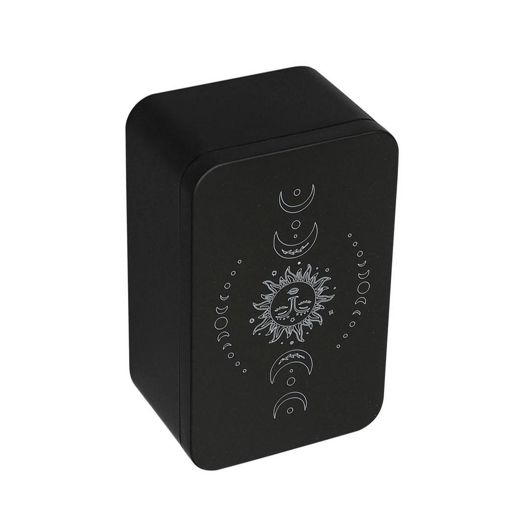 Playings Cards Box Trading Card Case Tarots Storage Can Card Organizers Card Case Empty Metal Storage Box for Game Cards