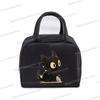 Anime Comic Cat Print Lunch Bag Women And Kids Funny Kitten Graphics Bento Thermal Handbags Thickened Insulation Lunch Box Bag