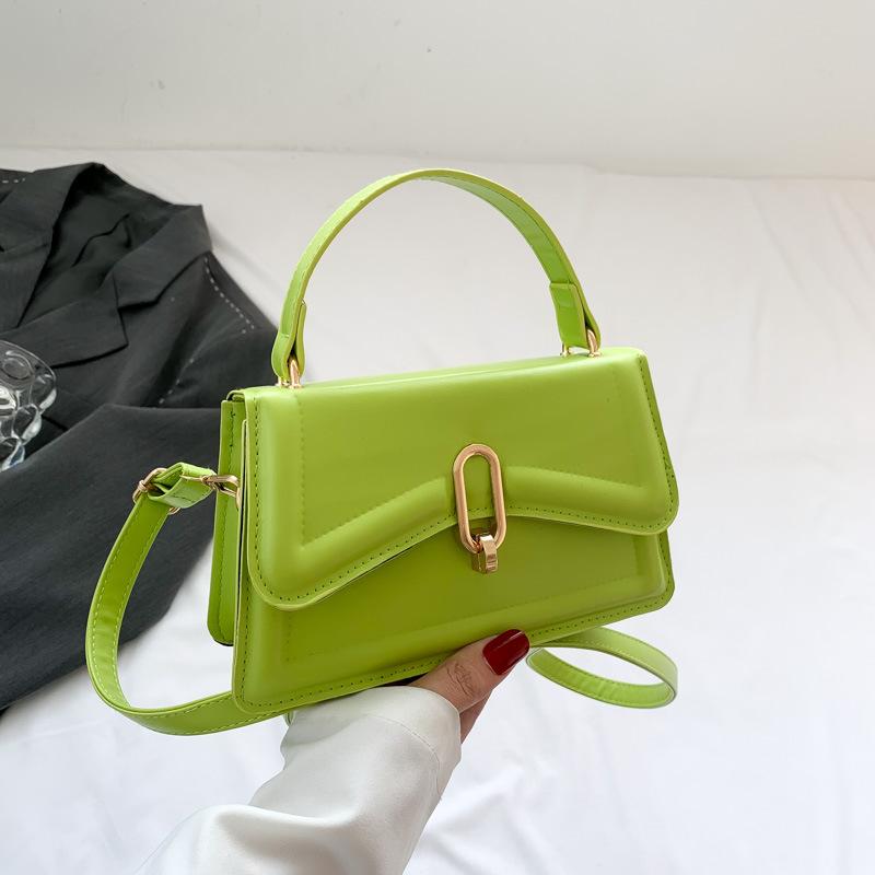 Textured Hand-carried Armpit Small Square Bag 2025 New Summer Trendy Casual Retro Single Shoulder Solid Color Messenger Women's Bag