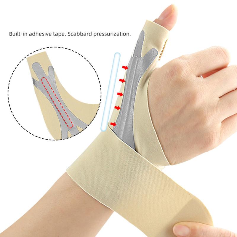 1Pcs Light Thin Thumb Tendon Sheath Wrist Guard Orthodontic Pressure Wrapped Wrist Guard Anti Sprain Thumb Protective Sleeve
