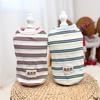 Ribbed Knit Dog Vest Soft Striped Small Puppy T Shirts Summer Sleeveless Breathable Pet Outfits for Small Medium Dogs Cats