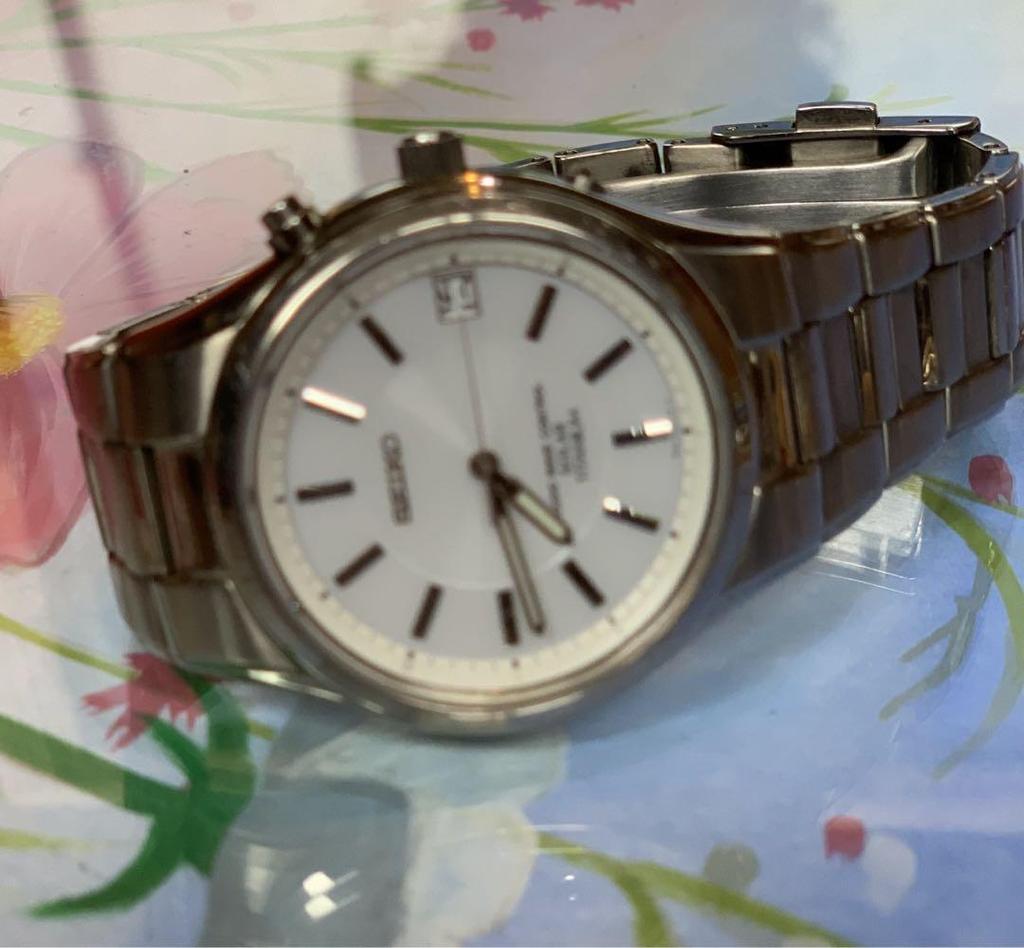 [USED] Seiko 7B42-0ANO Radio-Controlled Solar/Titanium