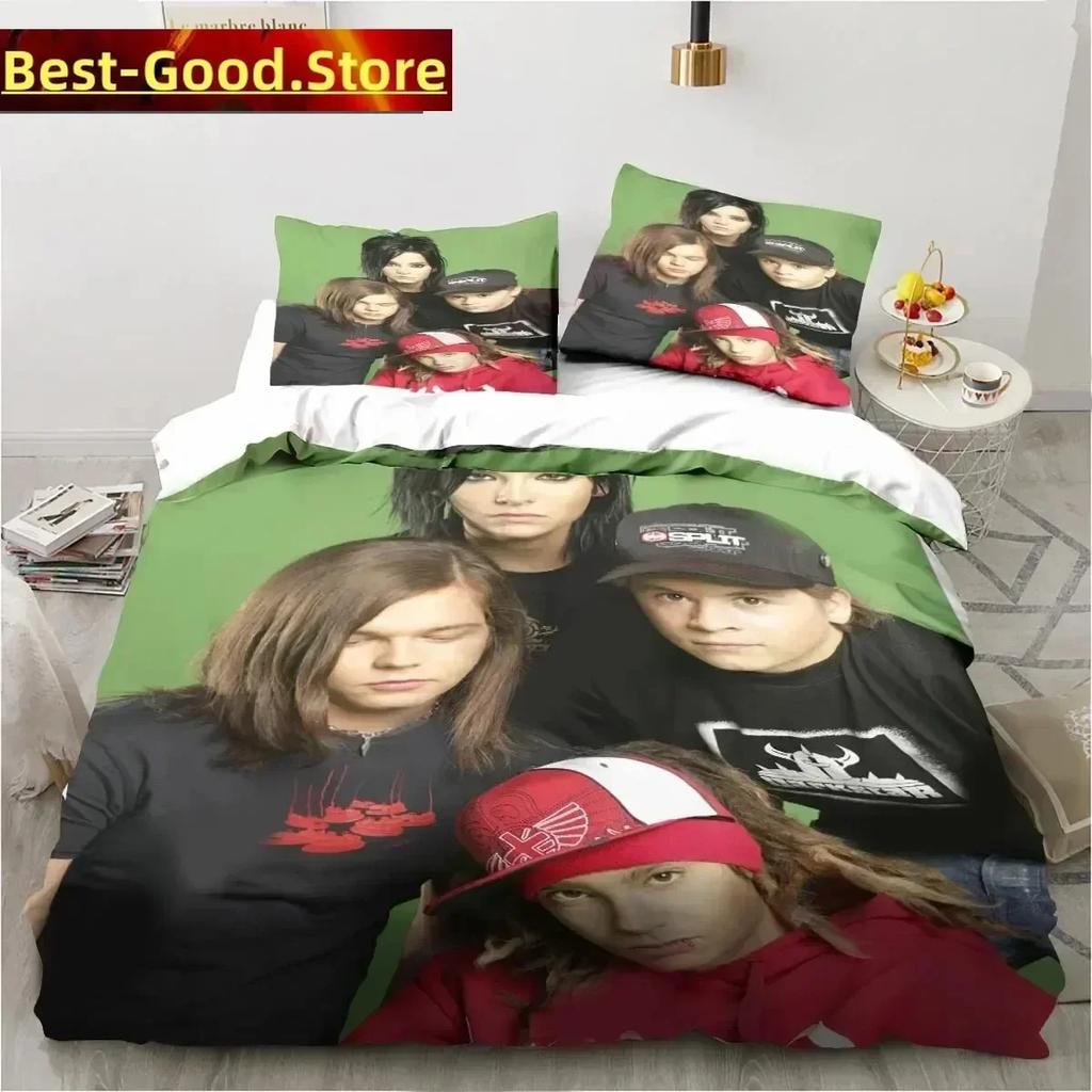 3D Print Tokio Hotel Printed Bed Set Duvet Cover Pillowcase Bedding Set Bed Linen Sheet Quilt Cover Full Queen King Size