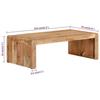 VidaXL Table basse 110x55x35 cm bois massif d'acacia 351649