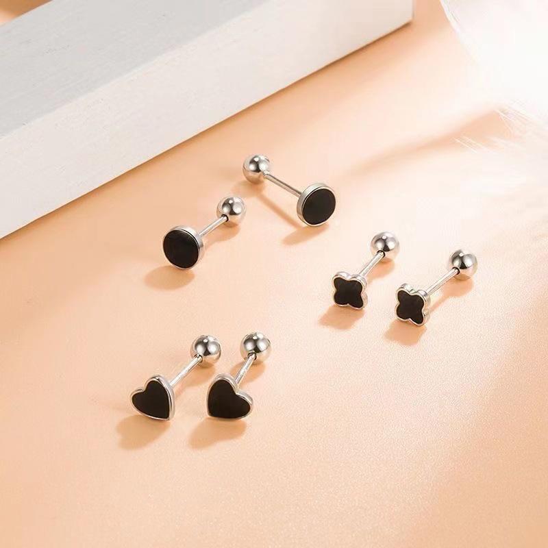 1Pair  Simple Earring For Women Ear Bone Nail Cartilage Earring Spiral St