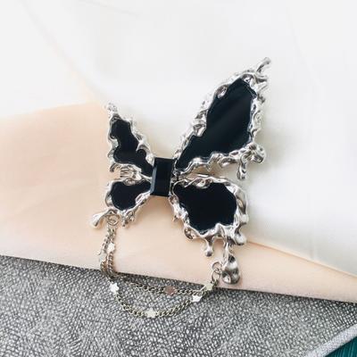 Brooch Black Butterfly Versatile Suit Accessories Corsage Female Niche Exquisite Superior Sweet Cool Style Brooch