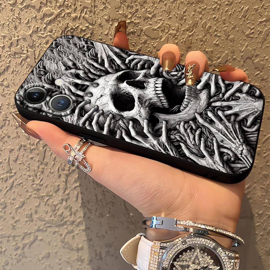 Case for Apple iPhone 17 Pro Max 11 XR XS MAX 14 12 15 Pro 7 8 13 Air 16 Funda Phone Cover Skeleton