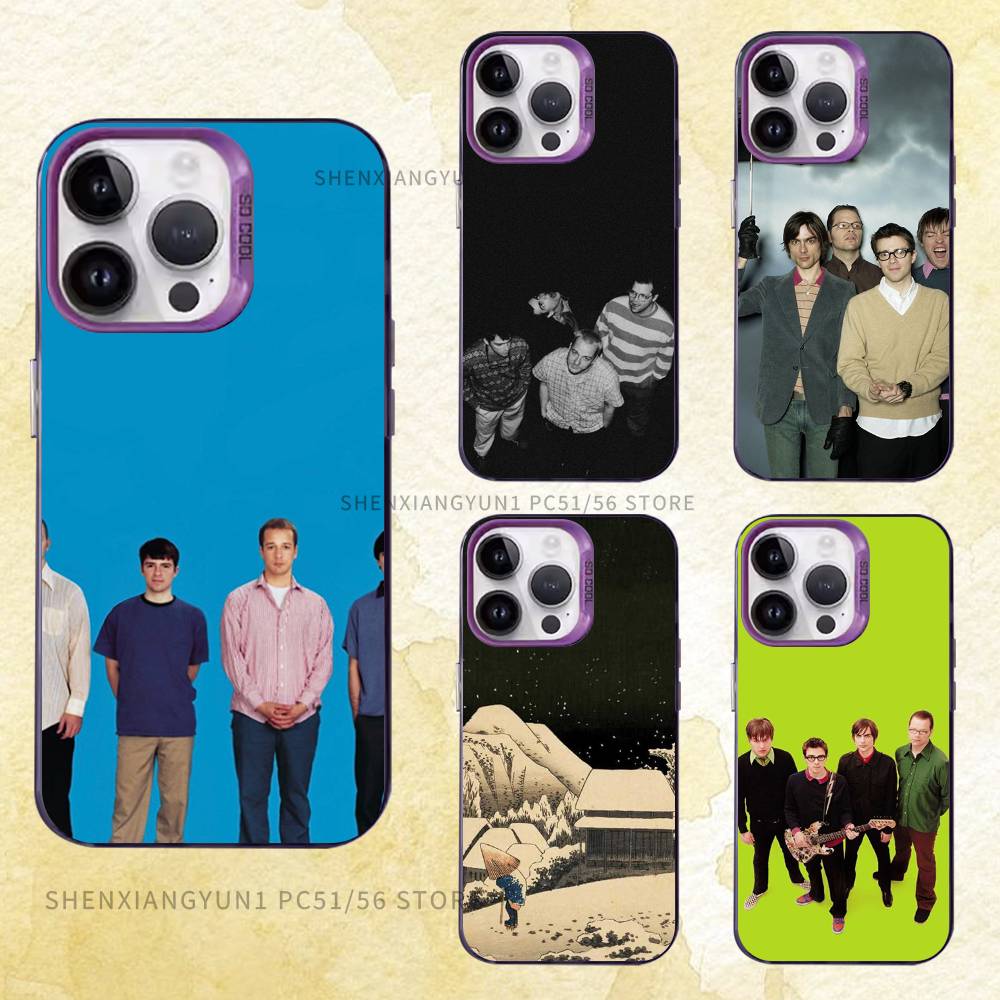 Rock Band W-Weezer Case for iPhone 11 12 13 14 15 16 17 Pro Max XS X XR Cover
