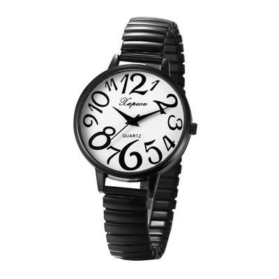 Analog Simple Stainless Steel Elastic Strap Stylish Fashion Watch Casual Business Black Birthday Christmas Day Present Women's Waterproof -