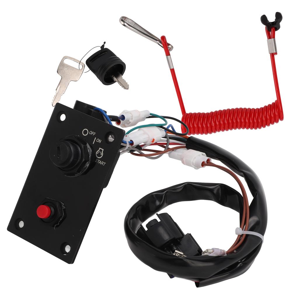 Marine Outboard Engine Ignition Switch Panel Single Key Vertical 37100‑96j24 Replacement for Suzuki