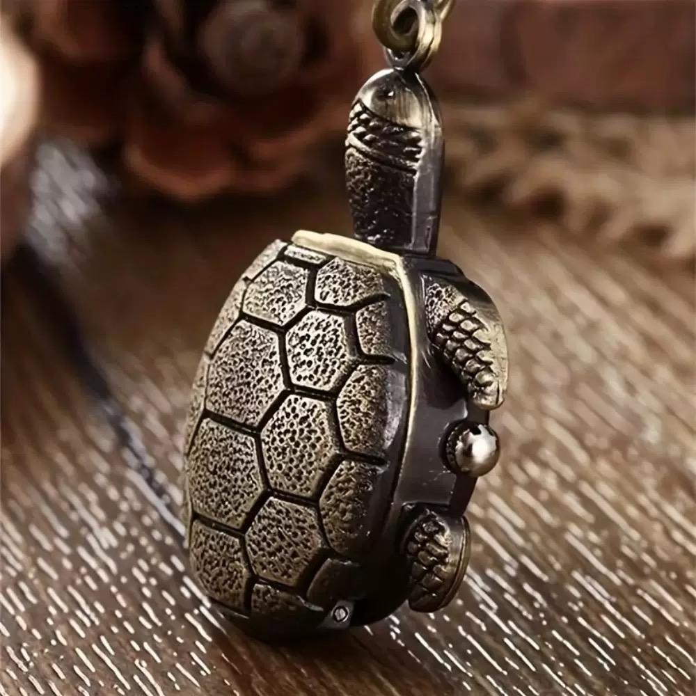XIAOMI Vintage robot shape Arabic numerals round dial quartz pocket watch pendant decorated with cute keychain bag charm for a party