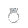 S925 Silver Ring Moissanite Moissanite 5 Carat Engagement Ring Wedding Ring Gift for Girlfriend Exquisite Jewelry Gift