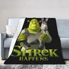 Shreks Happens Anime Blanket Fleece Printed Breathable Lightweight Throw Blanket for Bedding Office Rug Piece