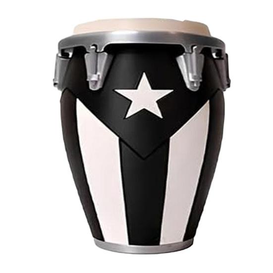 Puerto Rican Flag Conga Style 3D Printed Can Holder, Beverage Insulator, Lightweight 12oz Can Cooler for Parties Beaches Barbecues Caribbean Gift