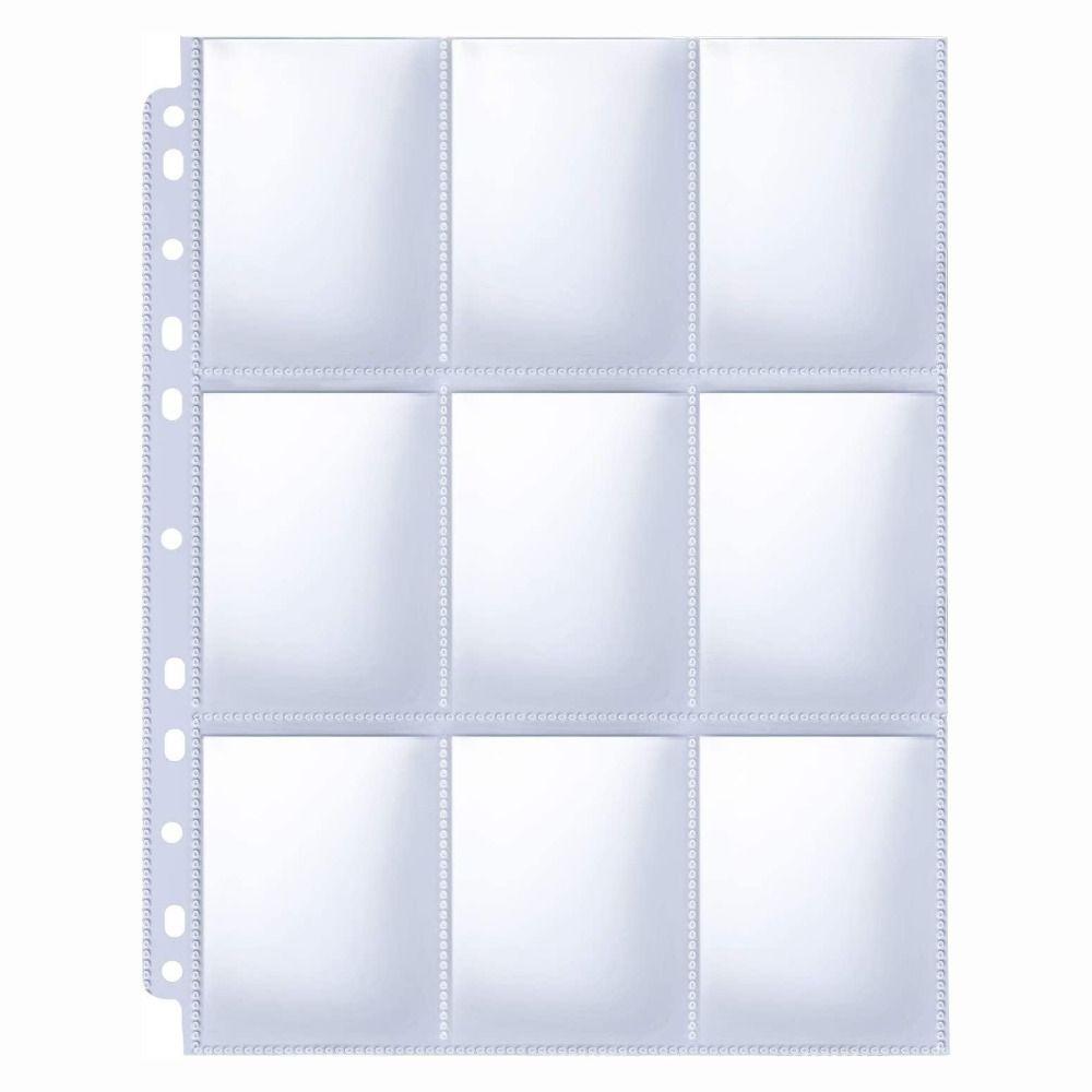 11-Ring Pockets Sleeve 9-Pocket Photo Album Refill Pages Kpop Photocard  Binder