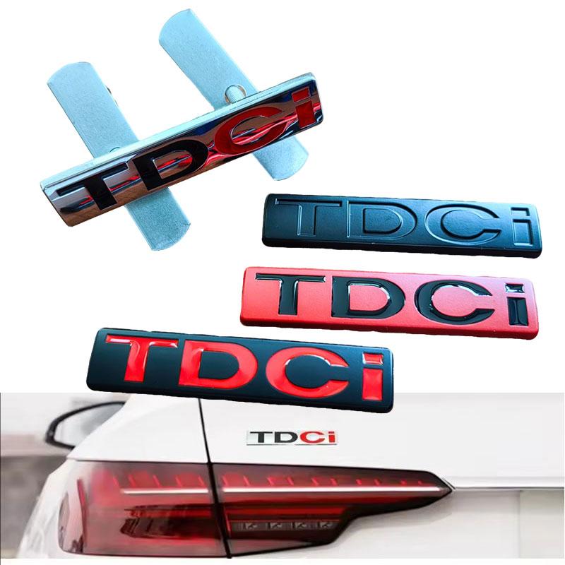 ABAB1 1PC 3d Metal TDCi Logo Car Rear Trunk Sticker Front Grille Badge Emblem for MK3 MK2 TDCi Accessories