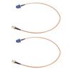 2 Stück Fakra C Stecker auf SMA Stecker Antennenadapterkabel Entstört RG174 Auto GPS Antennenadapter