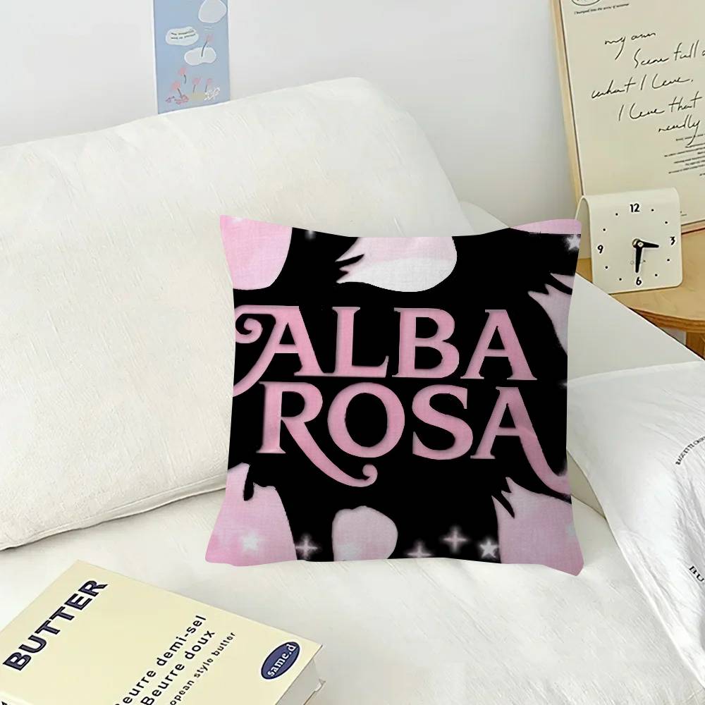 Cushion Cover Car Throw Pillow Case For Sofa Car Christmas Gift 40x40cm 45x45cm Hot A-Alba Rosaed Logo