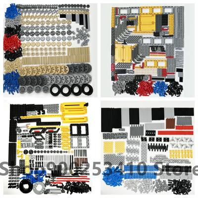 Blocchi Mattoncini Pezzi Tecnici Perno Trave Liftarm Assale Connettore Pannello Ingranaggio Auto Moto Set Tecnologia Giocattoli