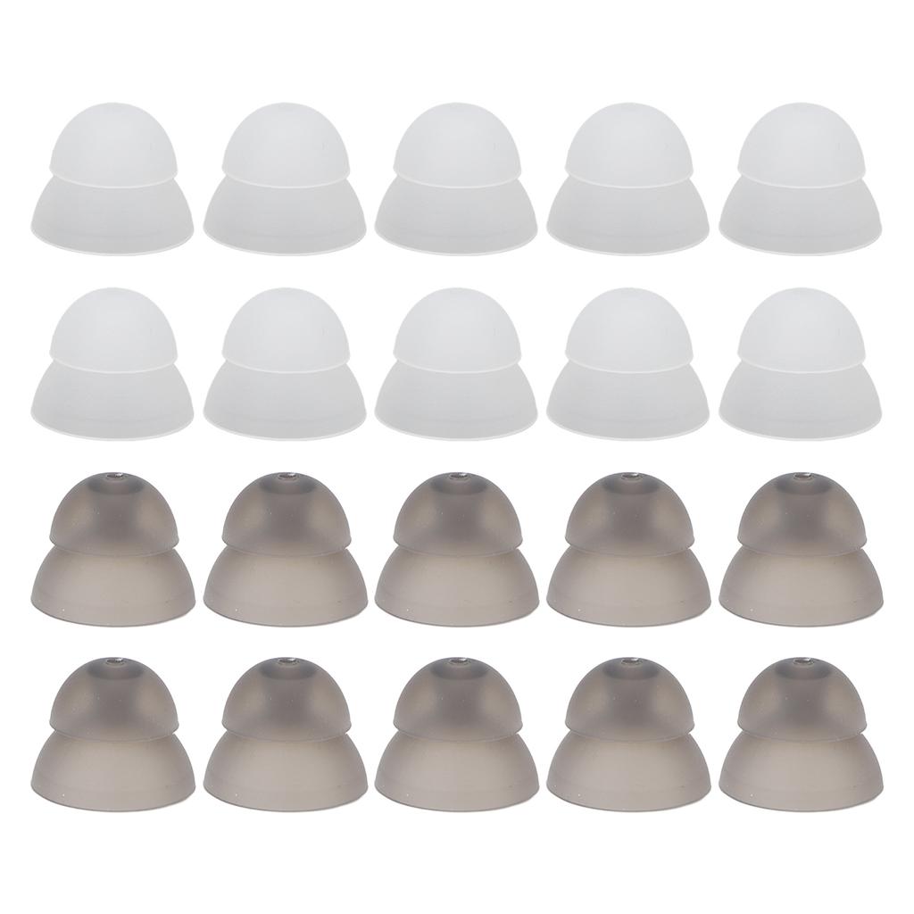 10PCS Hearing Aid Domes 12mm/0.5in Double Layer Soft Silicone Washable Removable Anti Static
