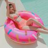 Week Nine Donut Tube Water Play Equipment Large Tube, Strawberry Donut, 1 Piece, Korean water fun items