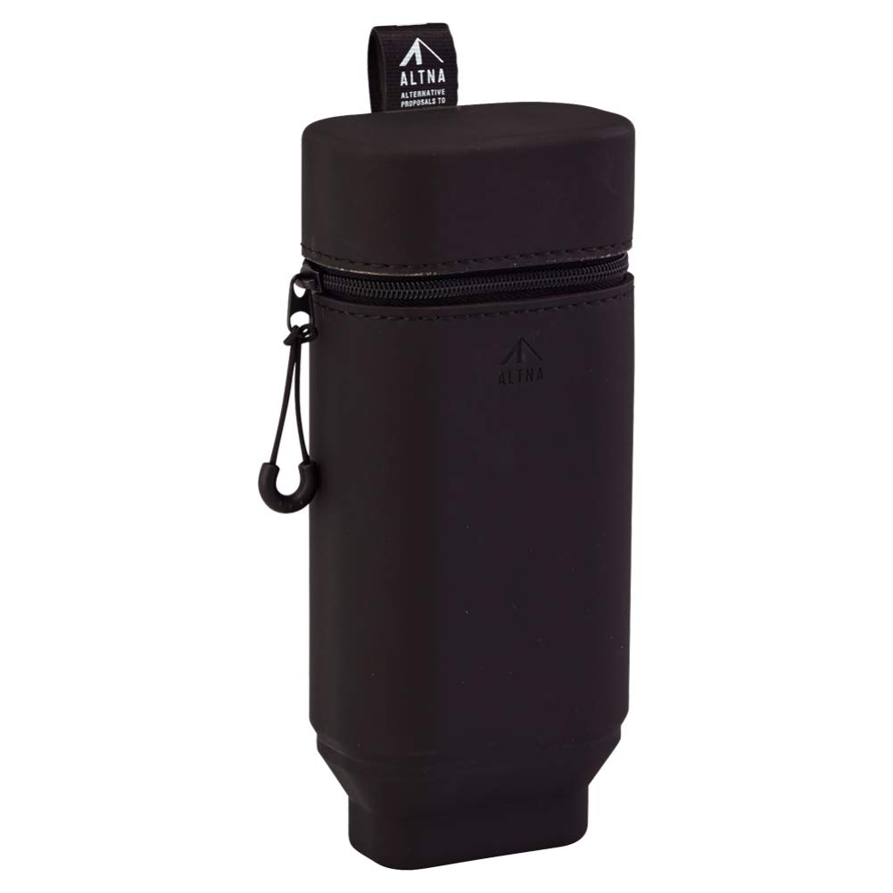 LIHIT LAB Stand Pencil Case with Magnet, Black, A7759-24