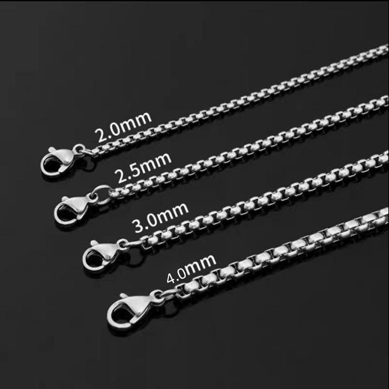 304 Stainless Steel Pearl Necklace - Titanium Steel Jewelry Chain with Pendant for Girls - DIY Cuban Chain Accessories