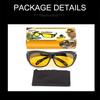 Night Vision Anti-Glare Driving Goggles UV400 Protection Polycarbonate Lens for Car Motorcycle Cycling Eyewear Accessories