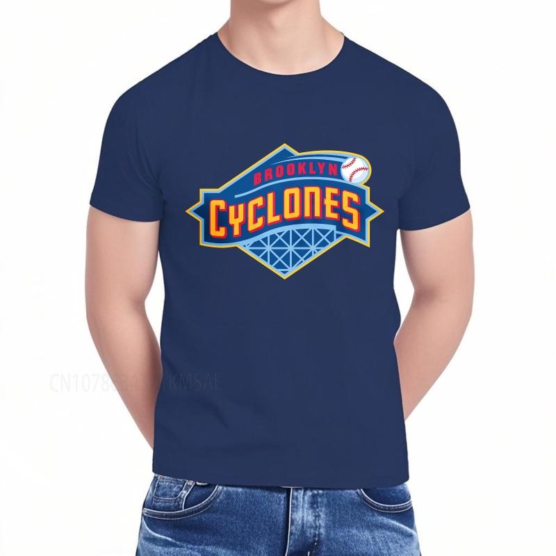 Brand summer Women t shirt Brooklyn Cyclones Baseball Logo Design Short Sleeve Workout Round Neck Teeshirt cotton teeshirt