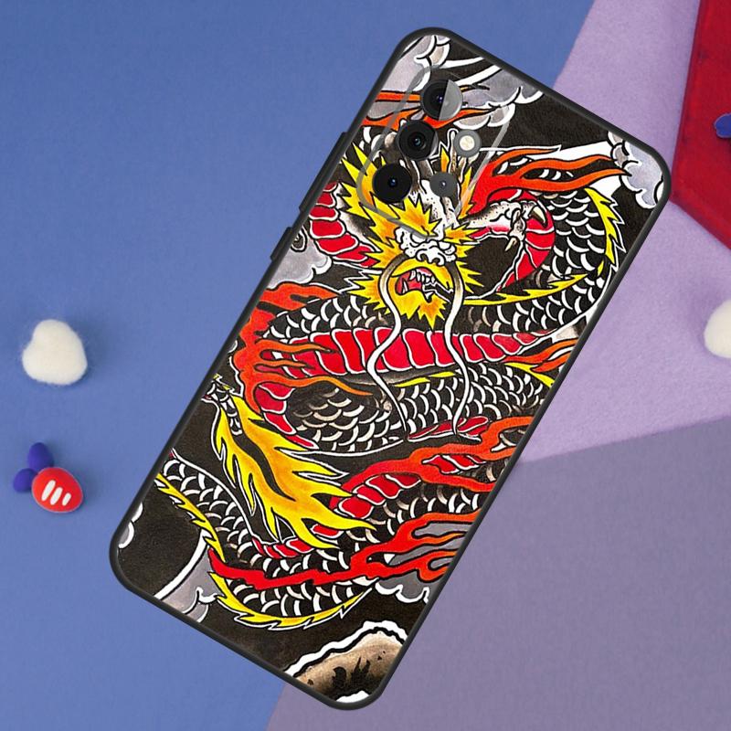 DRAGON TATTOO JAPANESE Case For Samsung Galaxy A13 A16 A26 A36 A56 A06 A55 A35 A15 A54 A34 A14 A53 A12 A22 A32 A52