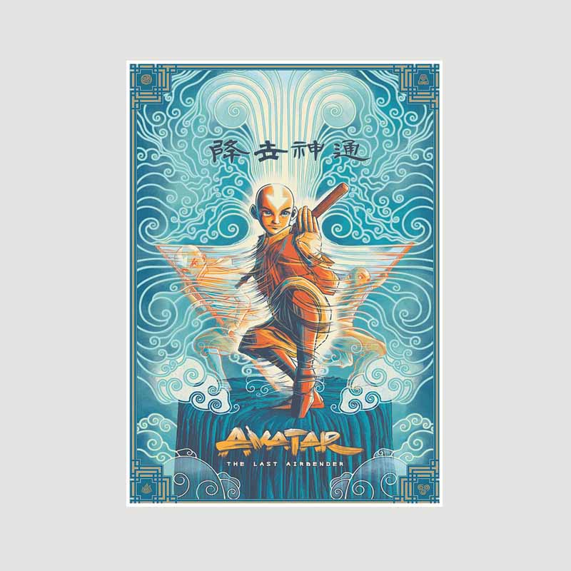 

Классический аниме Аватар Легенда об Аанге Плакат Ретро Белые бумажные постеры Настенная живопись Домашний декор Фреска Украшение гостиной Эстетика 42x30cm