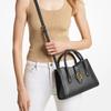 MICHAEL KORS Gabby Gold Label Logo Classic Presbyopia Zipper Closure Artificial Leather Shoulder Bag Handbag Small Women's Black