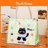 Bolsa de Almoço Fofa de Desenho Animado de Cachorro Gato Para Estudantes Com Isolamento e Alça de Transporte Para Uso no Trajeto