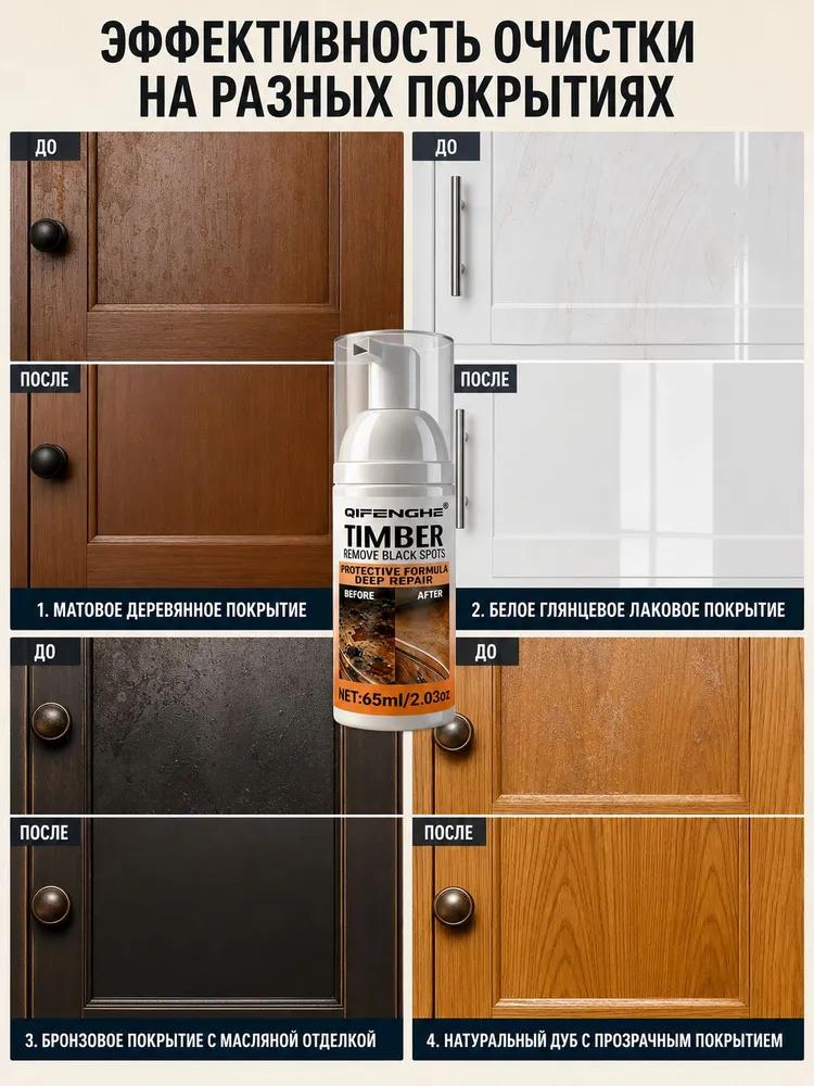 Furniture spray cleaner, suitable for cabinets, kitchen fronts, doors and various hard surfaces, removes dirt