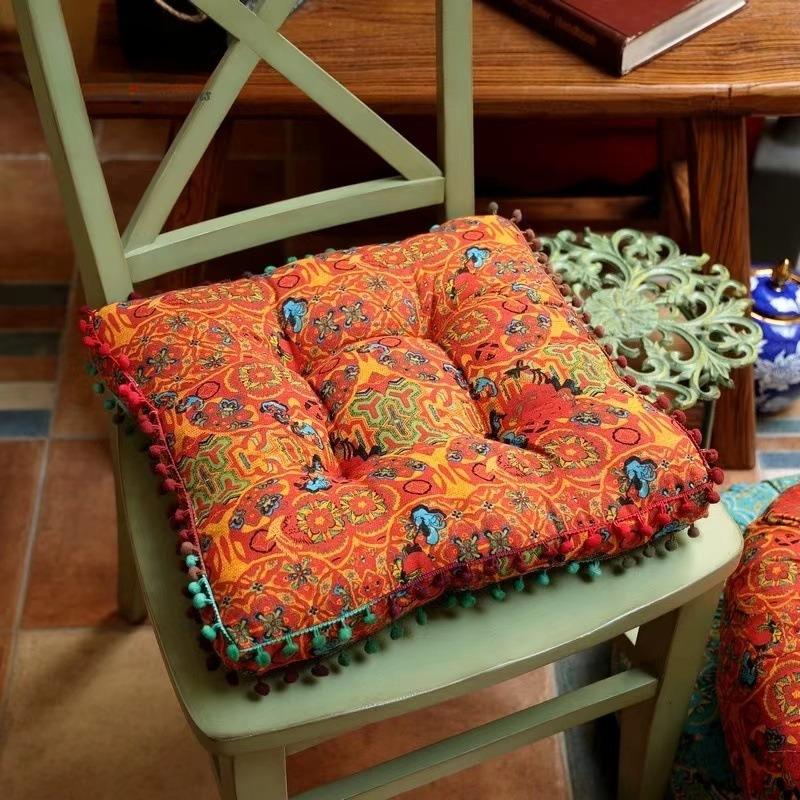 כרית רצפה בוהמית עבה כרית ישיבה עצלה כרית חלון מרוקאית כרית מושב כותנה