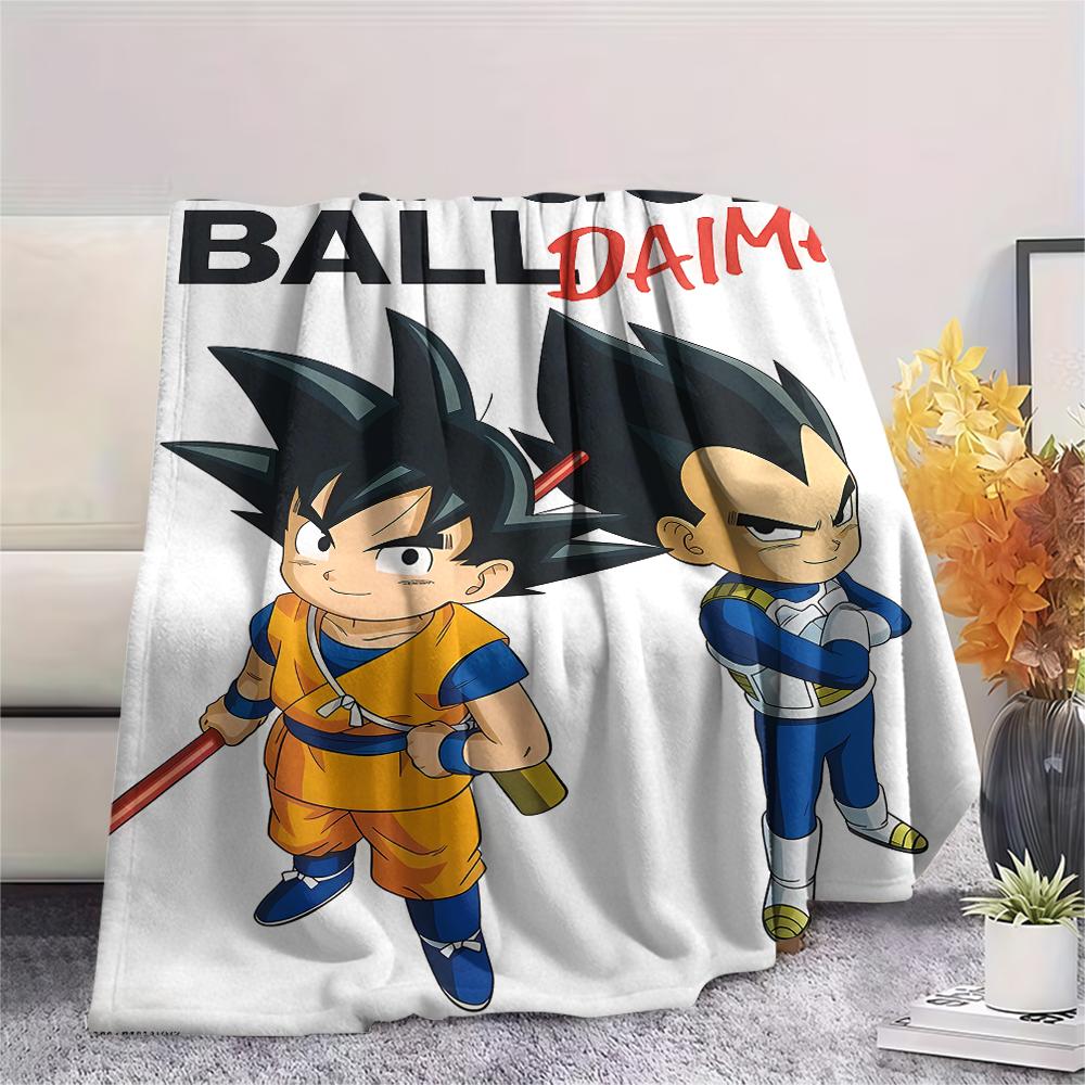 Dragon Ball Characters Print Flannel Blanket,High Quality Comfortable for All Seasons,Home Decor,Warmth and Comfort,Perfect for Christmas Gifts