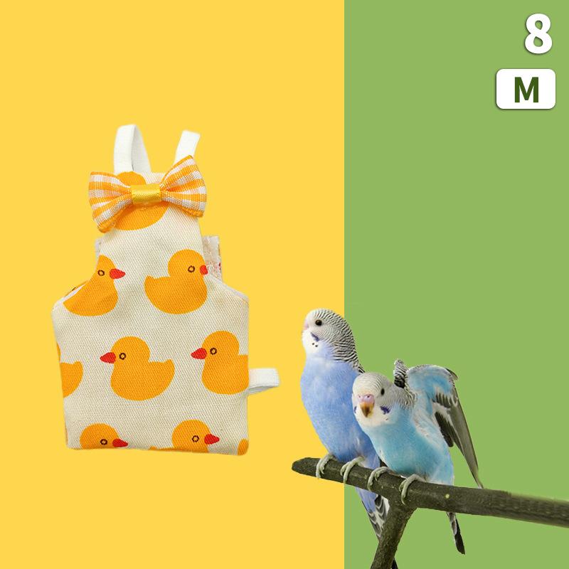 Pañal para Paloma Pañales Para Pájaros Ropa de Tela para Loro Pajarita Lavable Traje de Vuelo para Loro Transpirable Mantener a los Pájaros Limpios