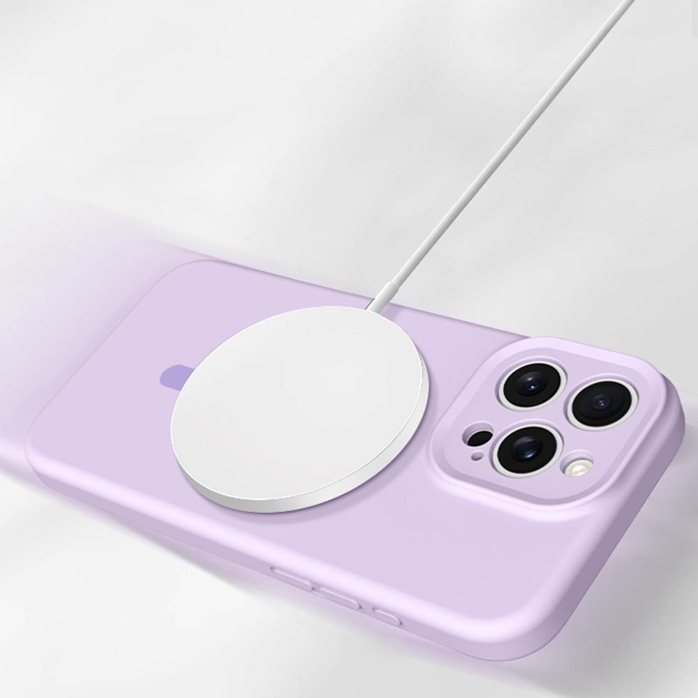 For iPhone 16 Pro Case Compatible with MagSafe Precise Cutouts Liquid Silicone+PC Phone Cover