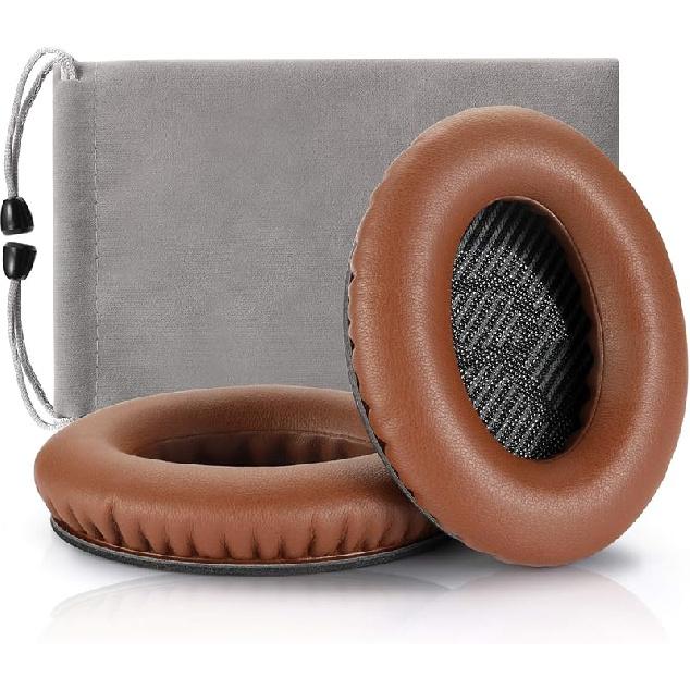 Headphones Replacement Ear Pads Cover,for Bose Quietcomfort QC15 QC25 QC35 35 ii Headsets (Black)